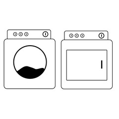 Washer and dryer icon