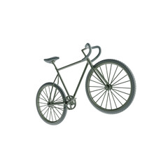 Bike sport race illustration 3D