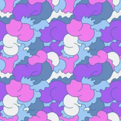 Fototapete Abstract seamless cute pattern with curly shapes © Yaninjart