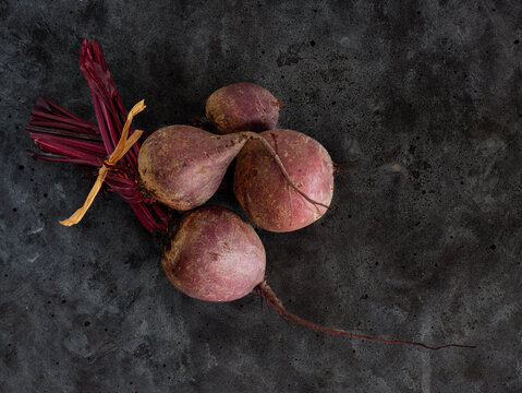 beetroot bunch on a wooden table