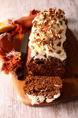 Sweet date and nut cake