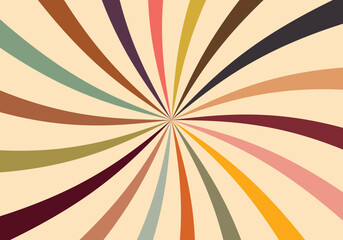 vector illustration Sunburst or sun burst retro background template.