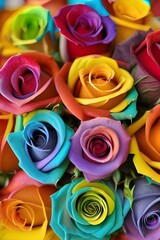 Fototapeta Kolorowe róże obraz