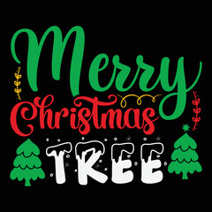 Merry Christmas Tree T-shirt, Merry Christmas shirt, Christmas SVG, Christmas Clipart, Christmas Vector, Christmas Sign, Christmas Cut File, Christmas SVG Shirt Print Template