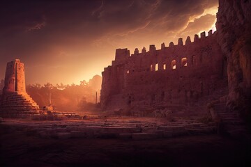 Obraz premium Ancient Fort to Protec the City from War