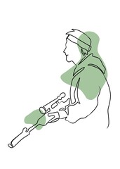 person with a gun