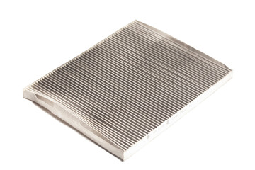 Cabin car carbon used filter isolated on white background