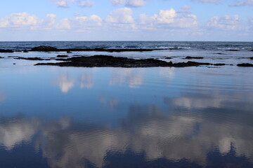 Coast of the Mediterranean Sea in northern Israel.