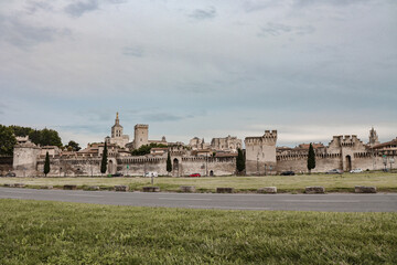 Fototapeta na wymiar City Avignon a medieval city in France with a lot of history.