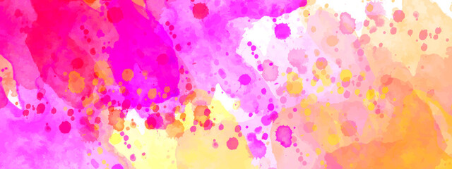 A Colorful Brushed Painted Abstract Background watercolor illustration background ,Paint stains with spots, blots, grains, splashes. Colorful wallpaper.