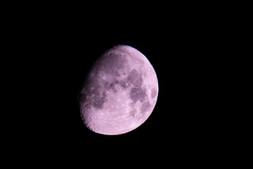 Atmospheric dark night sky with moon for mystic thriller mood concept.