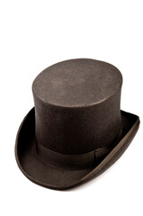 Victorian top hat isolated