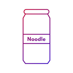 noodle kitchen meal pasta icon vector