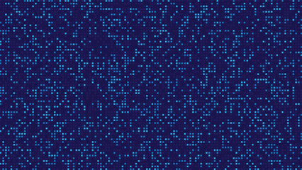 Digital data square blue pattern pixel background. Technology background.