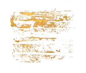 PNG gold scratch brushstrokes painting smear element.