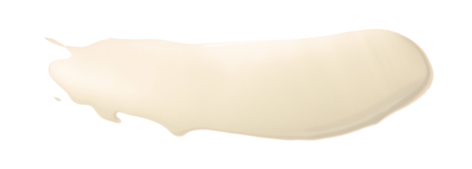 PNG Abstract acrylic white beige color smear brushstroke. Isolated on transparent background.