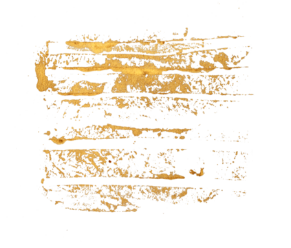 PNG gold scratch brushstrokes painting smear element.