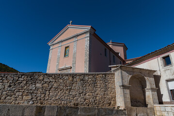 Castiglione di Carovilli. The parish church.