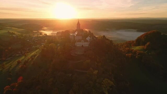 Leuchtenburg bei Kahla in Th&uuml;ringen