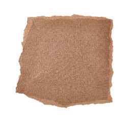 note paper blank sign tag label background ripped torn pad message vintage retro brown cardbord