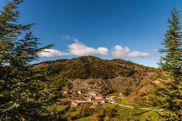 Molise, Italy.  Spectacular autumn panorama.