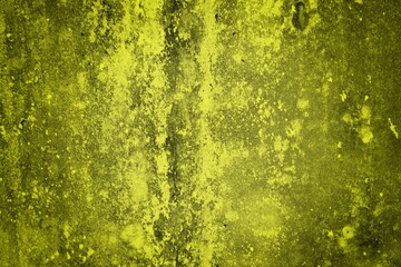 spooky yellow wall background, irregular cement texture, cracked wall background