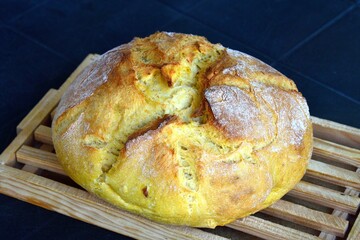 Pan de calabaza, hecho en casa a la antigua, sabe a pan de verdad
