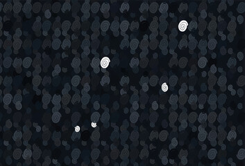 Light Black vector pattern with lamp shapes.