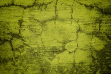 spooky yellow wall background, irregular cement texture, cracked wall background