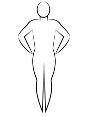 Yoga Pose, Simple line art, icon style, yoga logo,  Physical practice