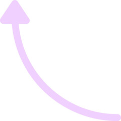 Purple Pastel Arrow Curve © Sheila