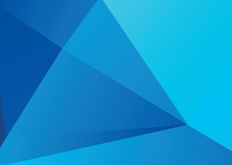 Abstract blue and dark blue polygonal background. Vector blurry triangle background design.