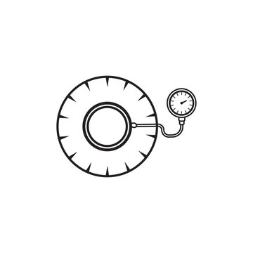 recommend clip art: Tire pressure gauge icon.