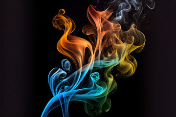 Fototapeta na wymiar smoke abstract colourful texture background