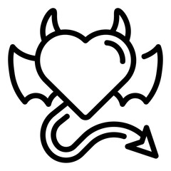 devil line icon