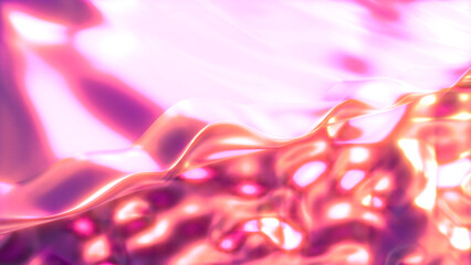 Soft color gentle pink fashion shifting lines backdrop - abstract 3D rendering