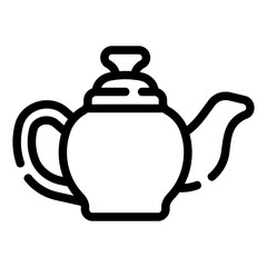 teapot line icon