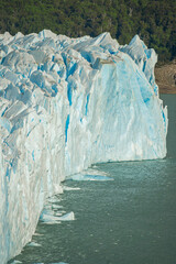 Ice walls of the Perito Moreno Glacier in Patagonia Argentina