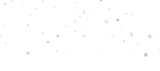 Snowflakes and bokeh lights on the blue Merry Christmas background. 3D render