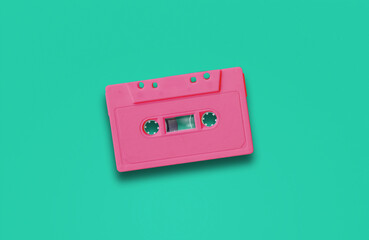 Audio Cassette on isolated background
