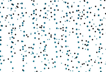 Light BLUE vector cover in polygonal style with circles.