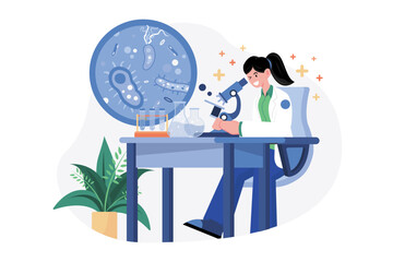 Doctor Doing Medical Research