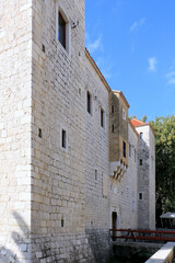 Fototapeta na wymiar walls of Vitturi castle in Kaštel Lukšić ,Croatia