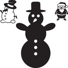 Merry Christmas clip art vector for banners ,flyers 