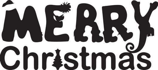 Merry Christmas clip art vector for banners ,flyers 