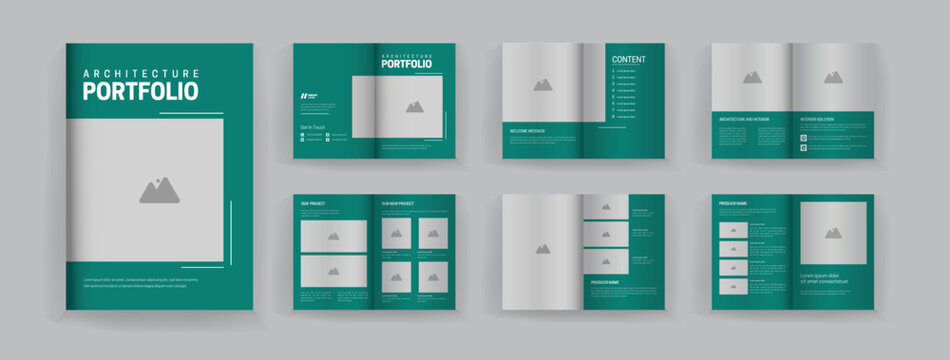 12 page interior catalogue template minimalist design