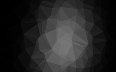 Dark Silver, Gray vector blurry triangle template.