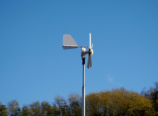 Wind turbine in a natural area