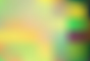 Light Green, Yellow vector abstract blurred pattern.