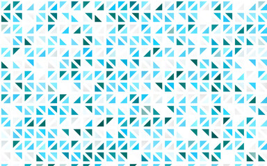 Light BLUE vector seamless background with triangles.